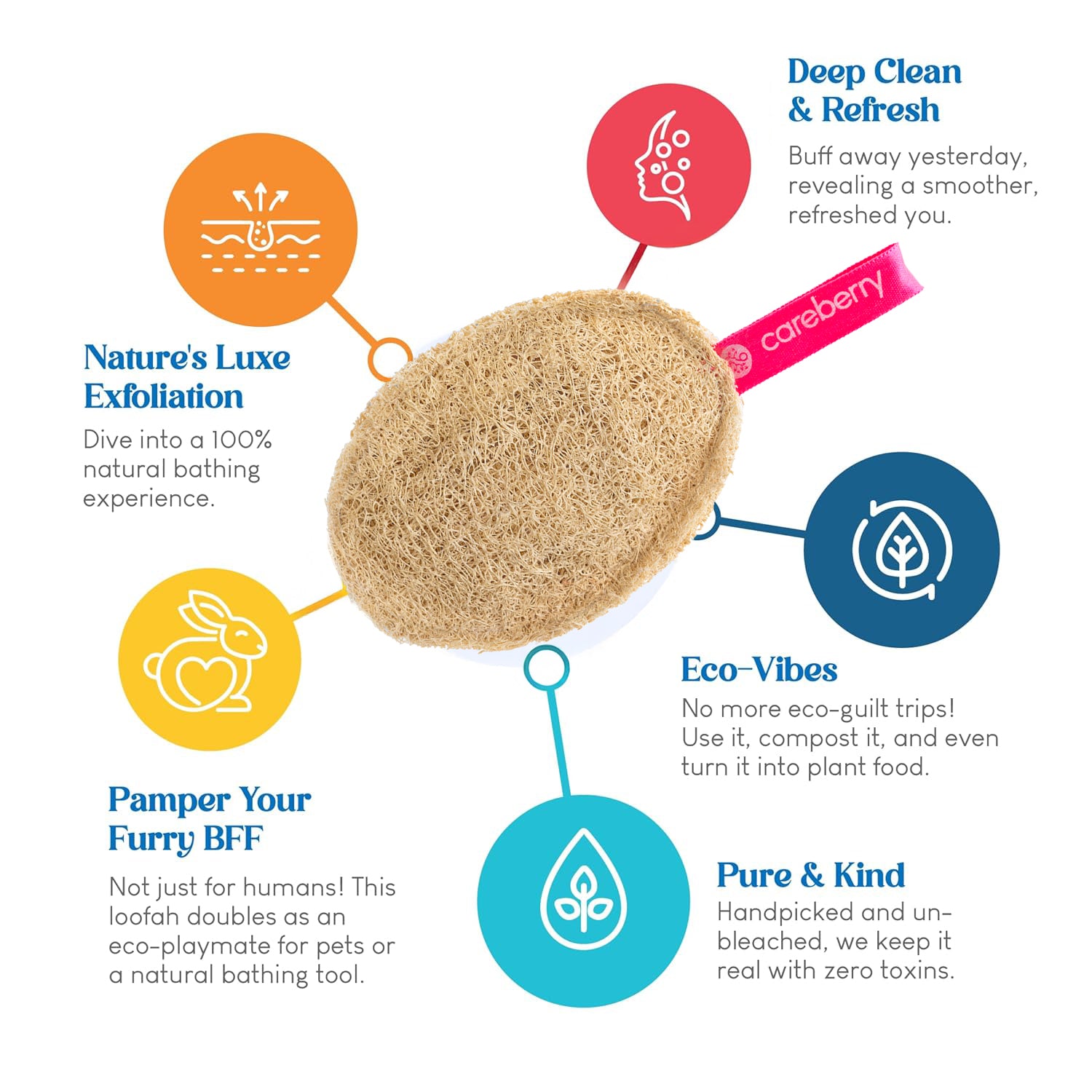 Earth Embrace Peeling-Natürlicher Luffa
