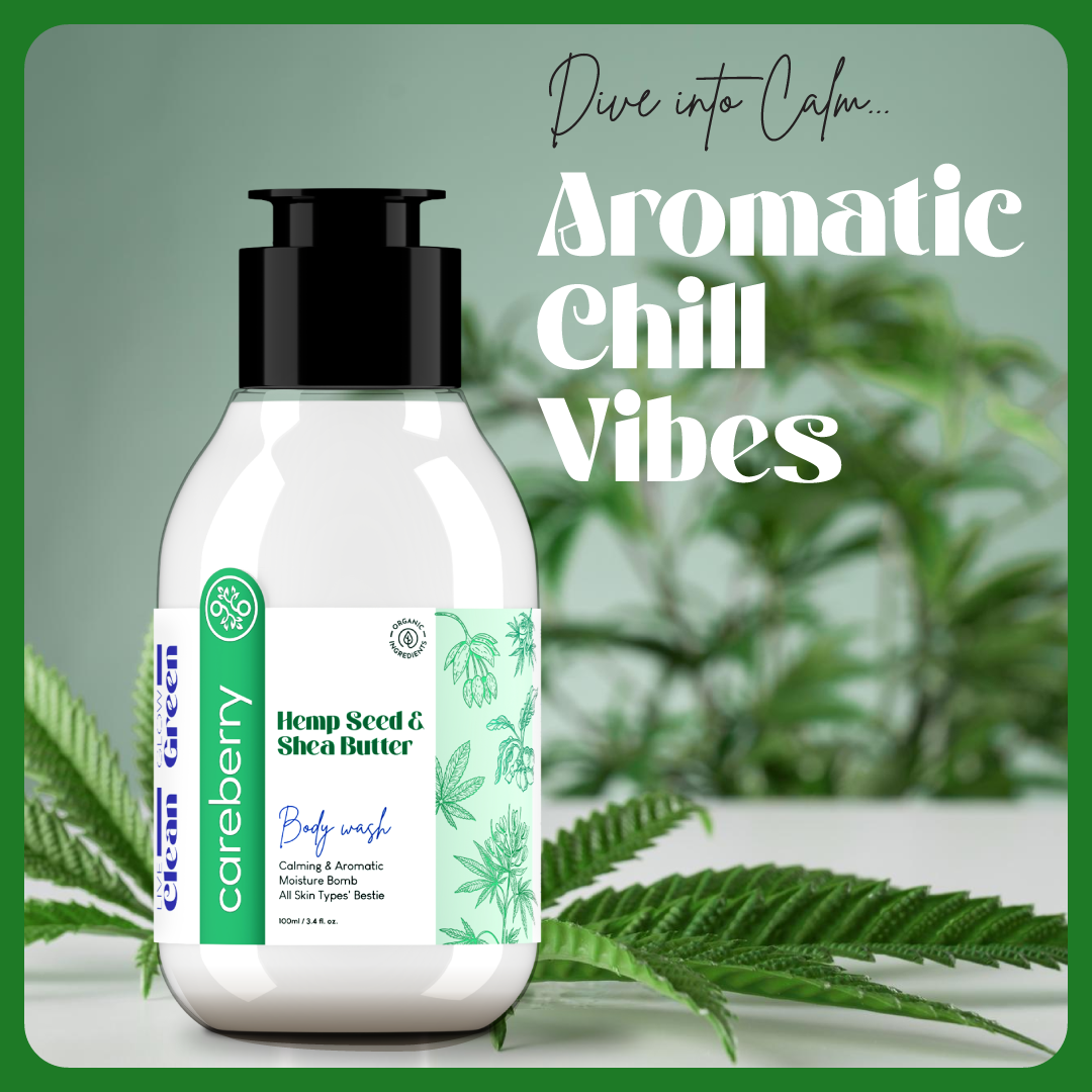Hemp Seed & Shea Butter Calming Body Wash 100ml (Travel Friendly)