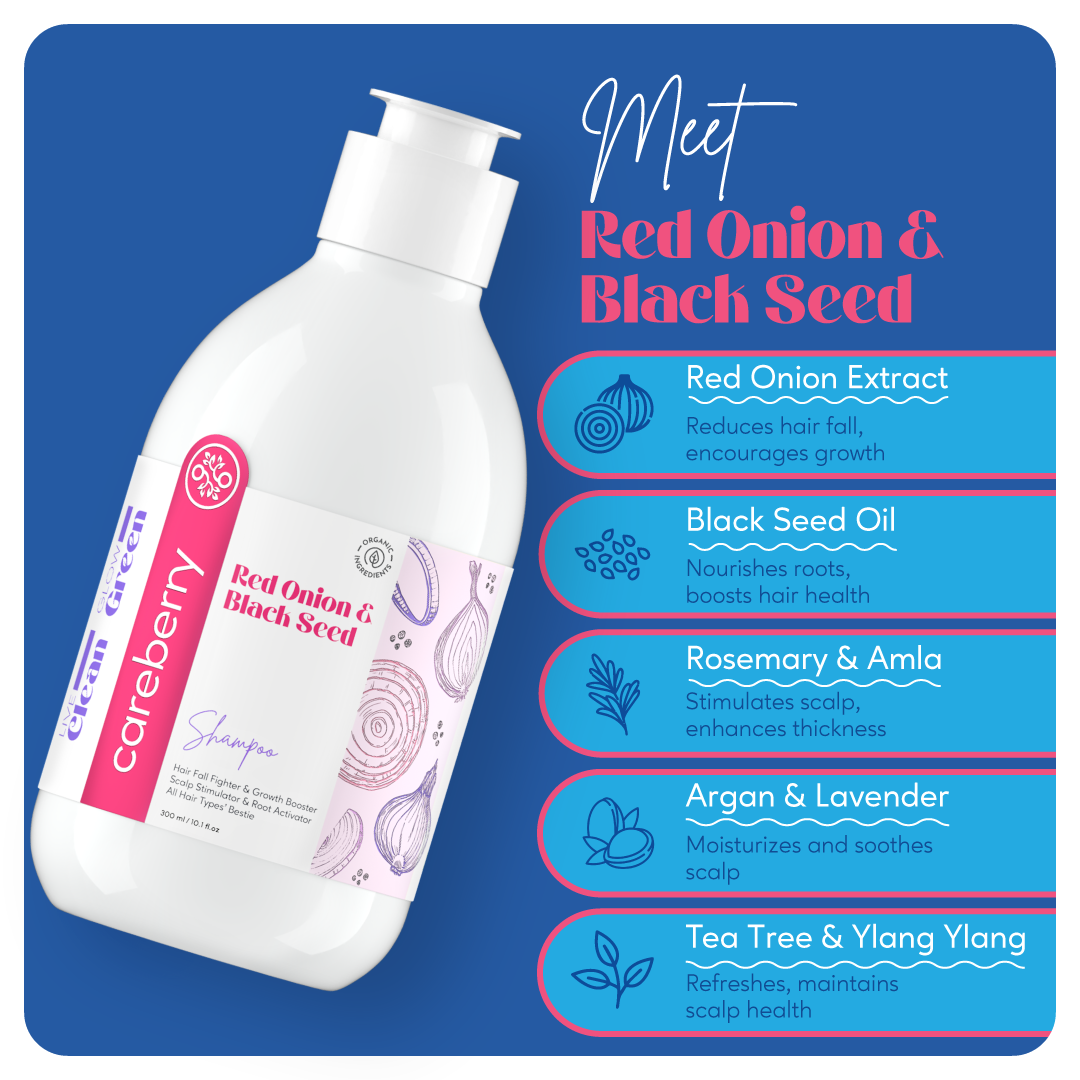 Red Onion & Black Seed Anti Hair Fall Shampoo